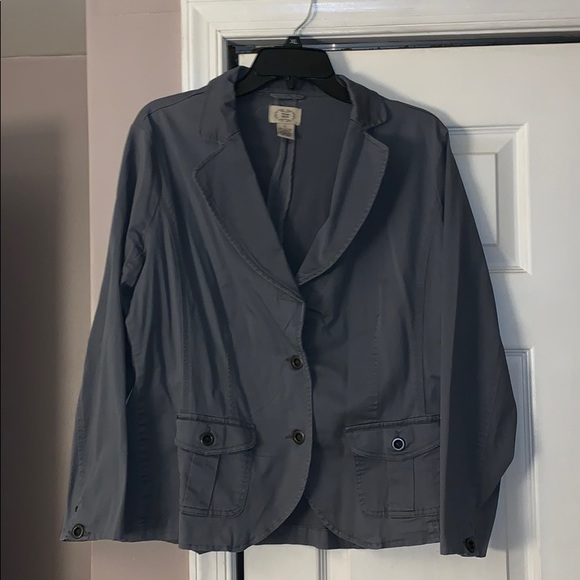 4/$20 Vintage DCC Gray 2 button Blazer Size Large - Picture 1 of 5